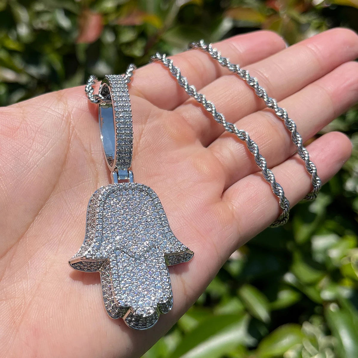 Bling "Hamsa Hand" Pendant II
