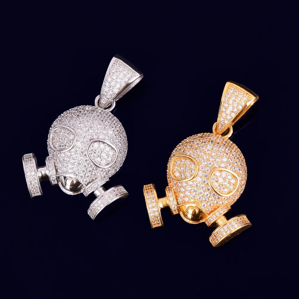 Bling "Gas Mask" Pendant