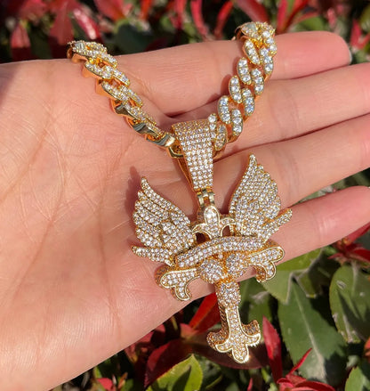Bling "Cross" Pendant XVIII