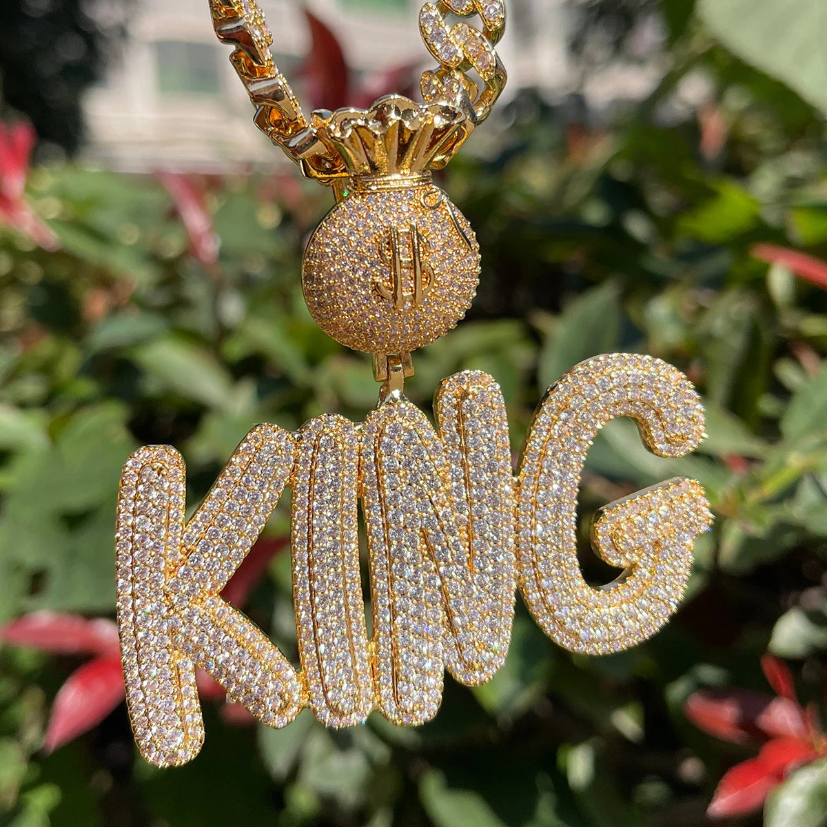 Bling "Money Bag" Custom Pendant II
