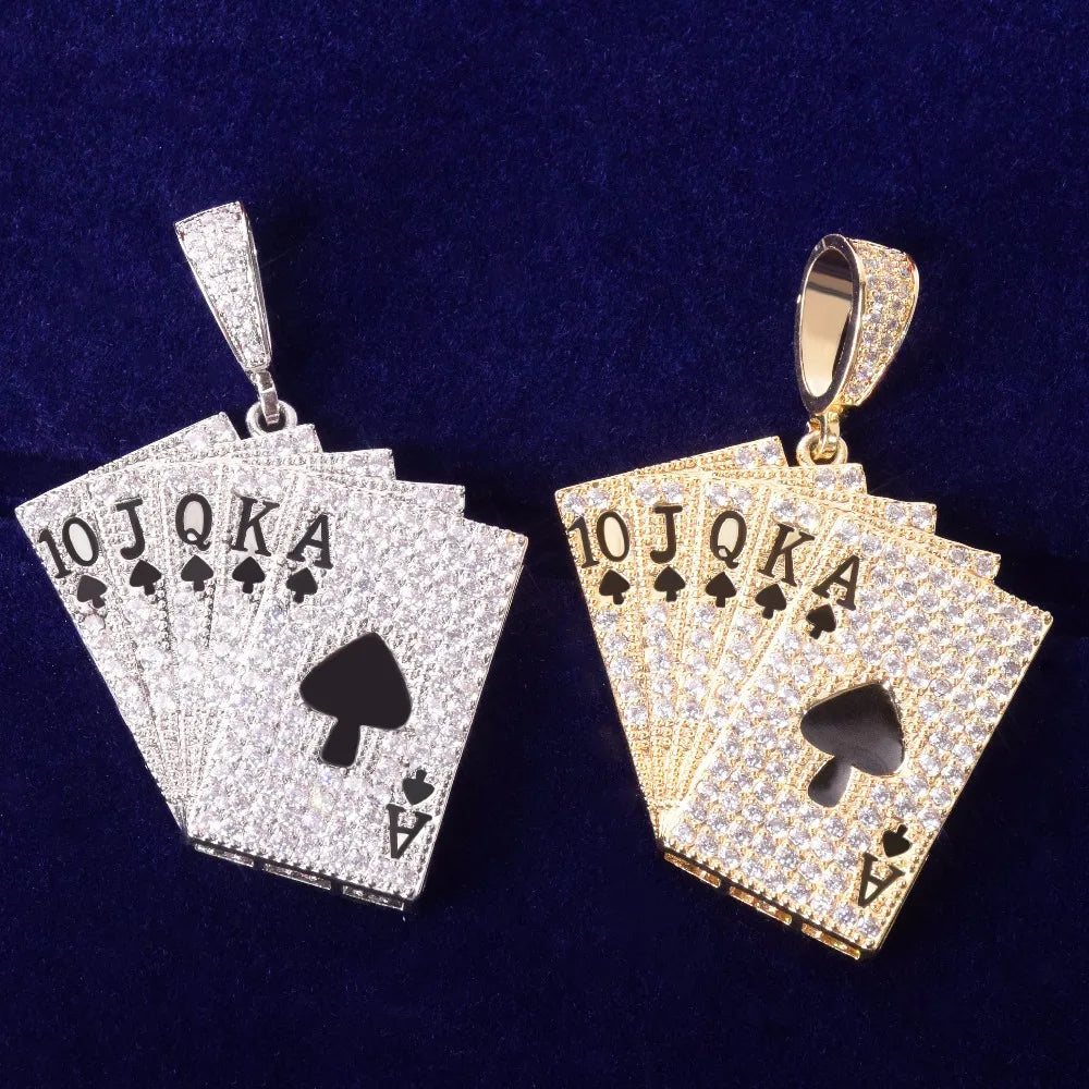 Bling "Royal Flush" Pendant