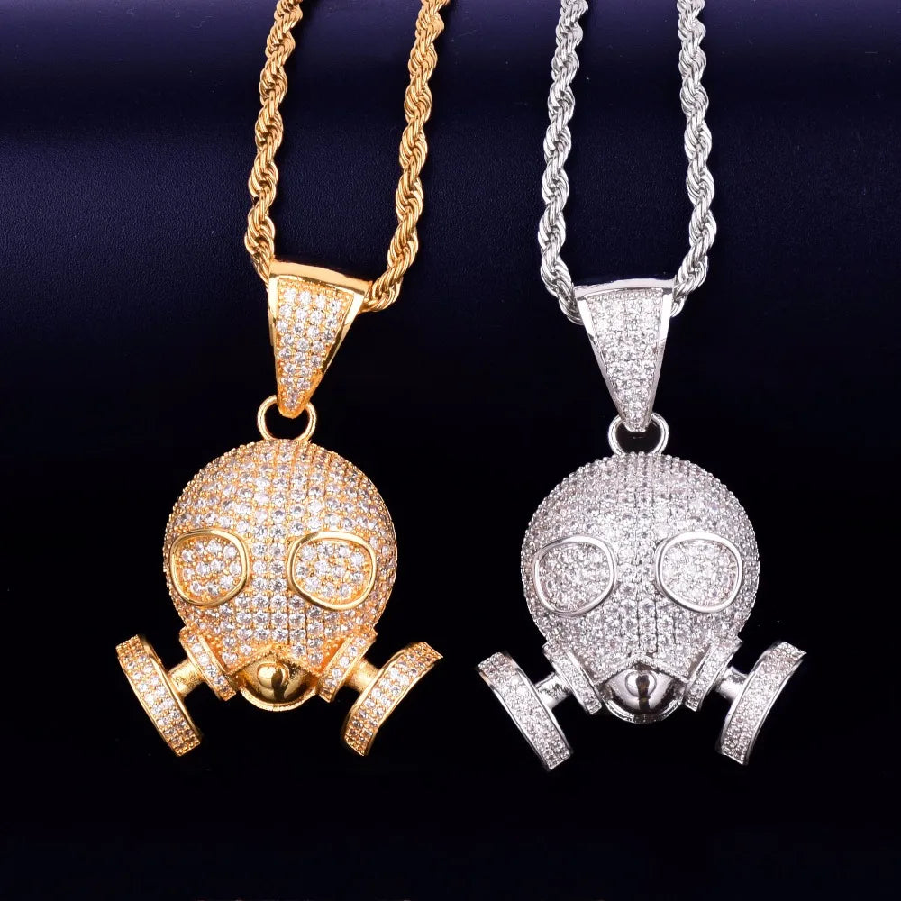 Bling "Gas Mask" Pendant