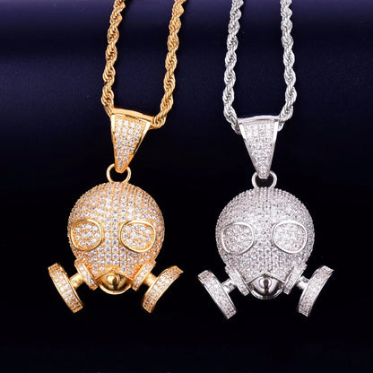 Bling "Gas Mask" Pendant