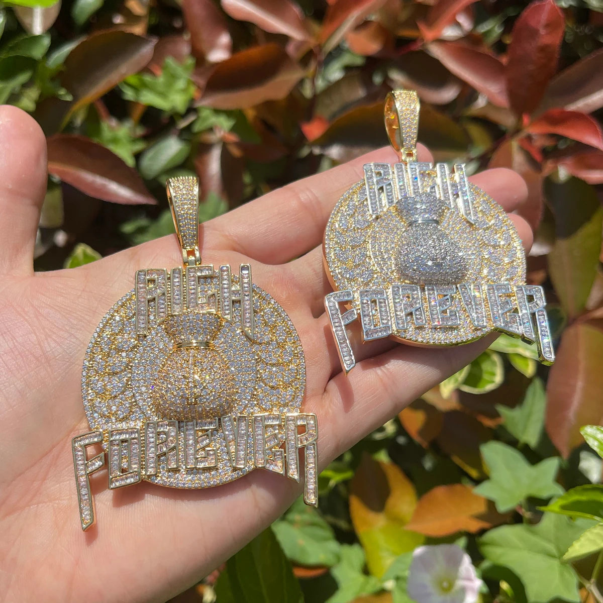 Bling "Rich Forever" Pendant