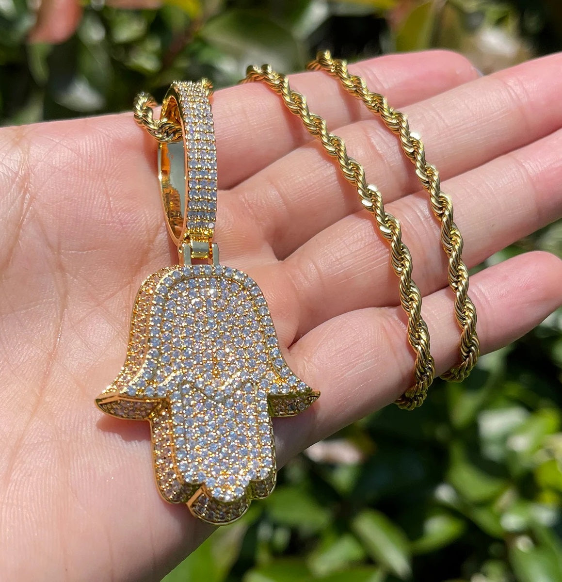 Bling "Hamsa Hand" Pendant II