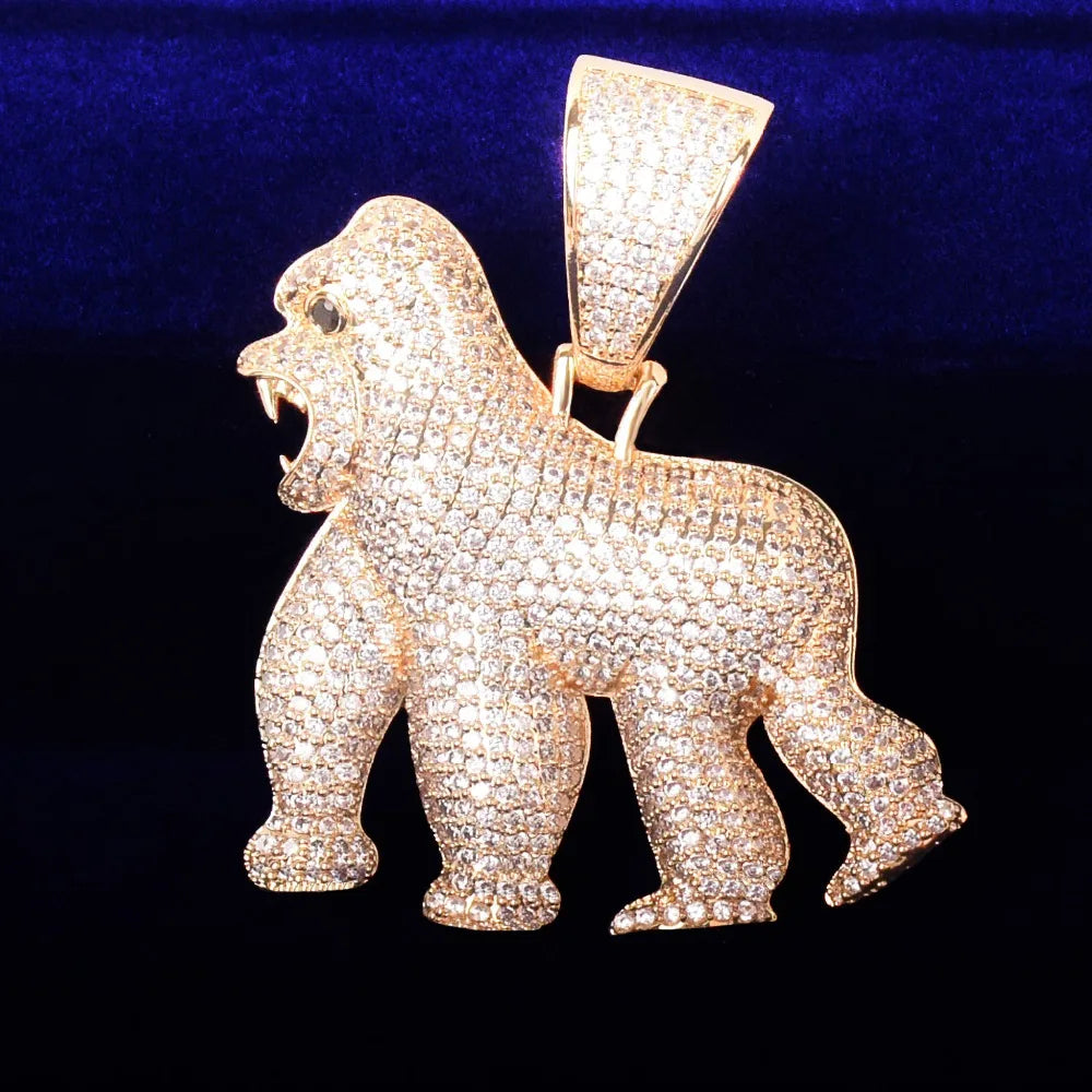 Bling "Gorilla" Cuban Chain Pendant