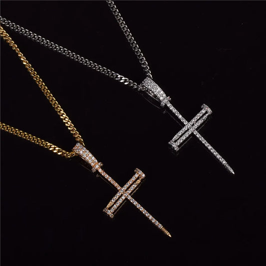Bling "Cross" Pendant VIII
