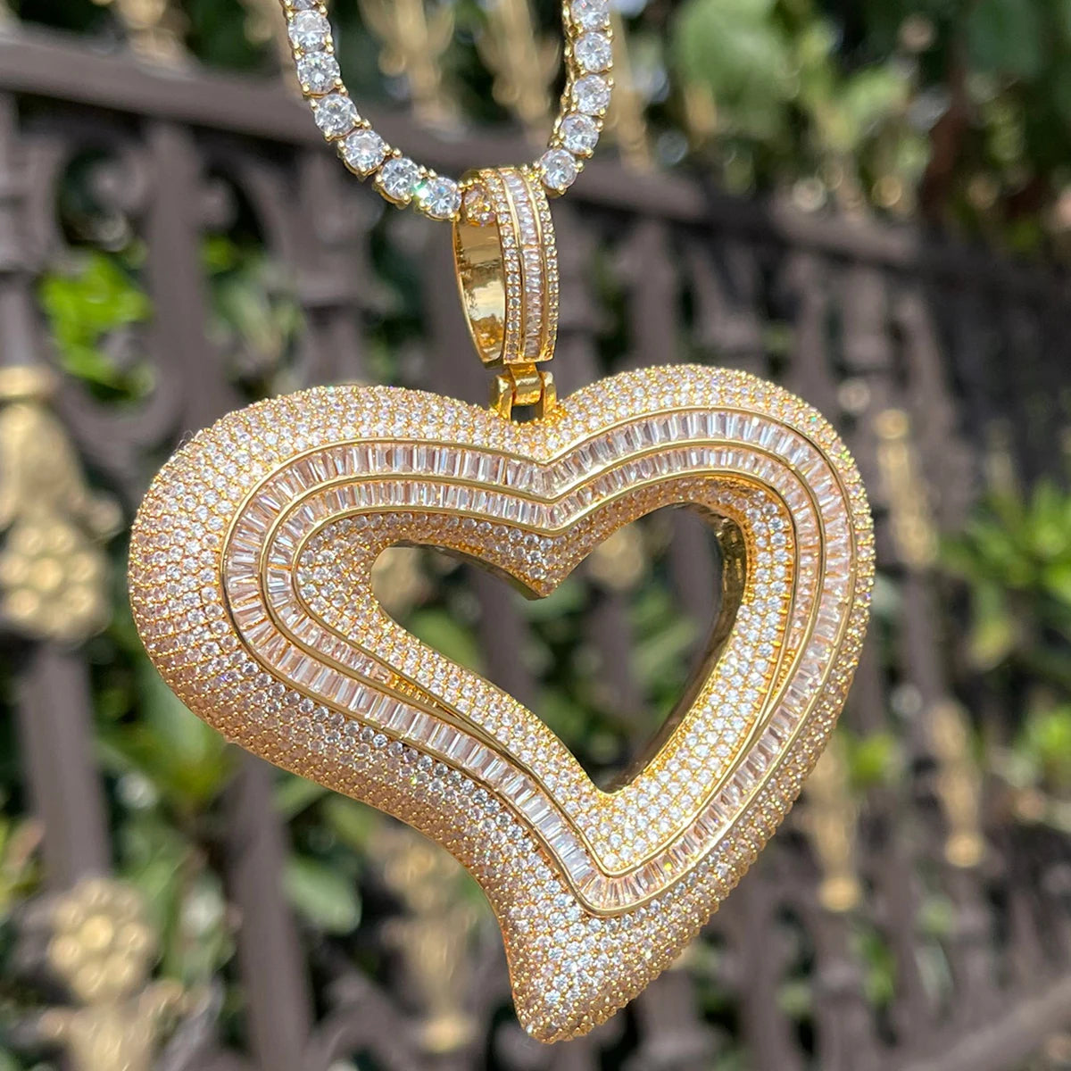 Bling "Big Heart" Pendant
