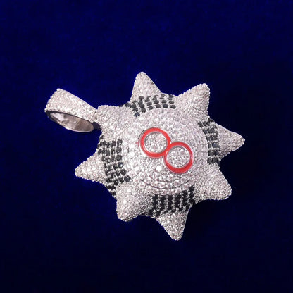 Bling "Spiked 8 Ball" Pendant