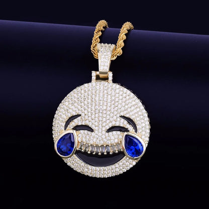 Bling "Laughing Emoji" Pendant II
