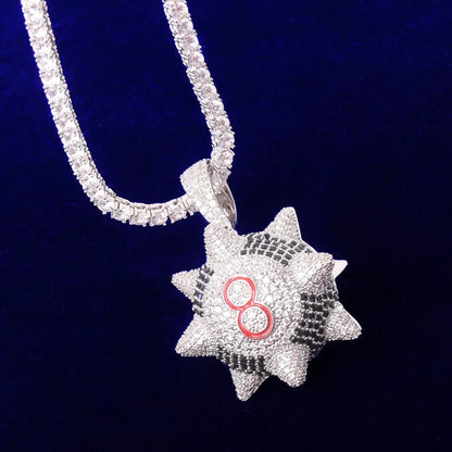 Bling "Spiked 8 Ball" Pendant