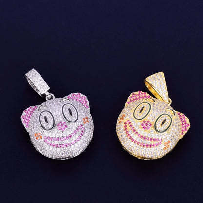 Bling "Clown Emoji" Pendant