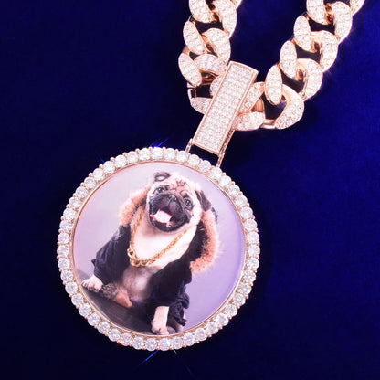 Bling "Medaillon" Custom Photo V