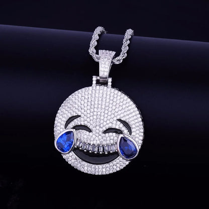 Bling "Laughing Emoji" Pendant II