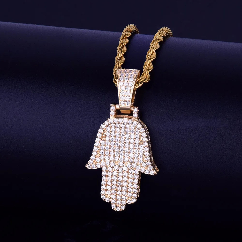 Bling "Hamsa Hand" Pendant III