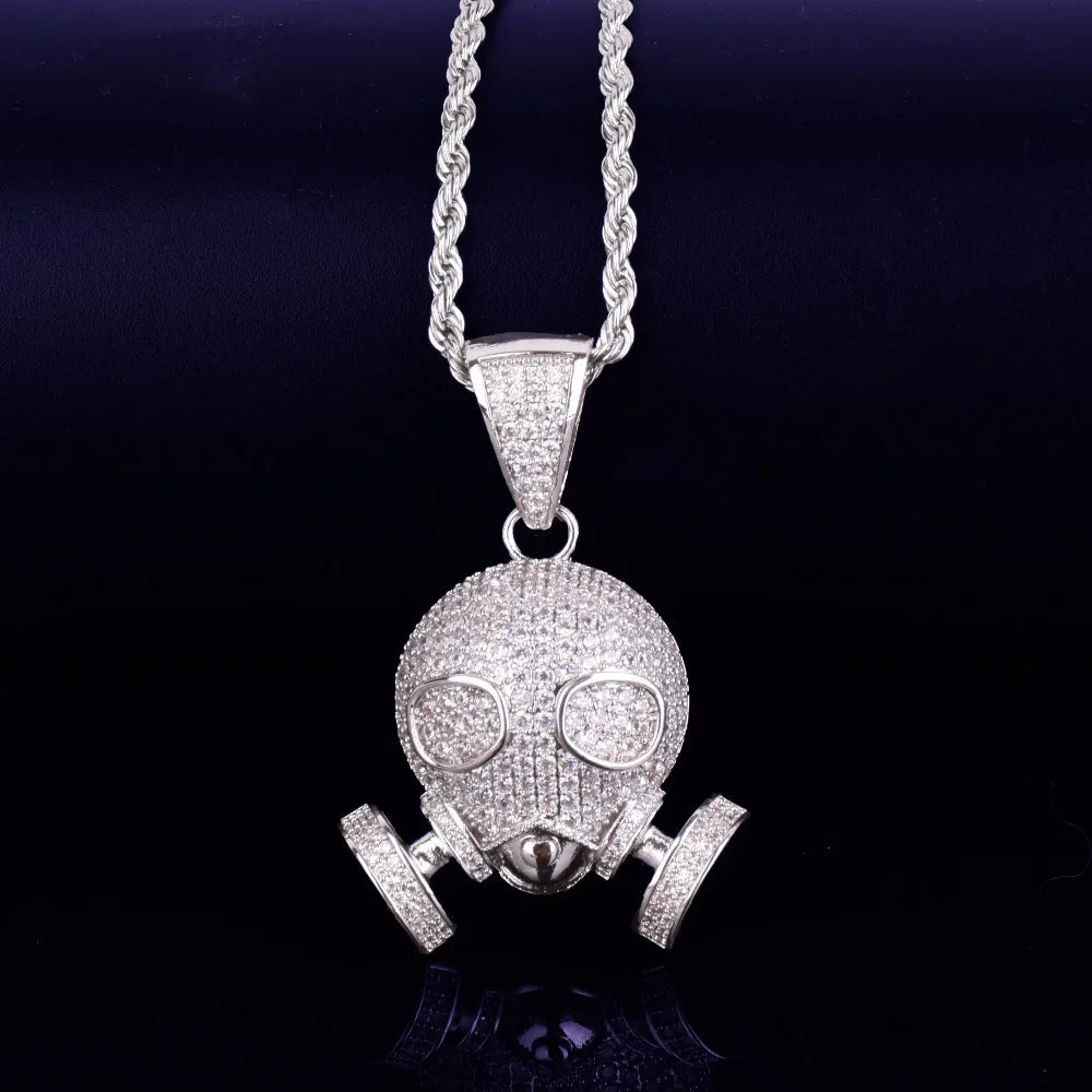 Bling "Gas Mask" Pendant