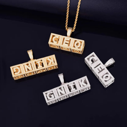 Bling "Bars" Custom Pendant