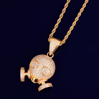 Bling "Gas Mask" Pendant