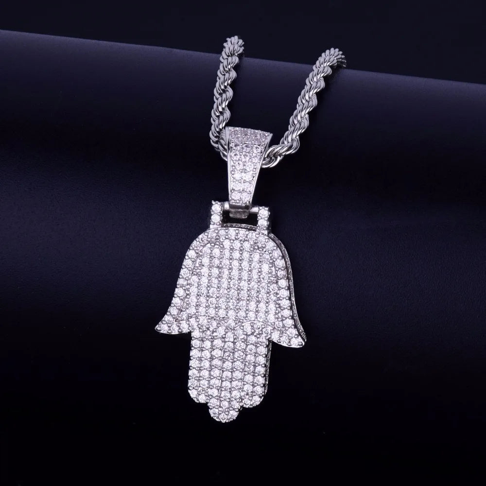 Bling "Hamsa Hand" Pendant III