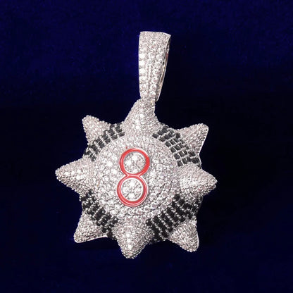 Bling "Spiked 8 Ball" Pendant