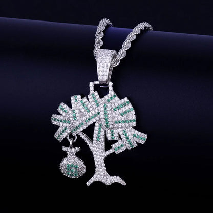 Bling "Money Tree" Pendant
