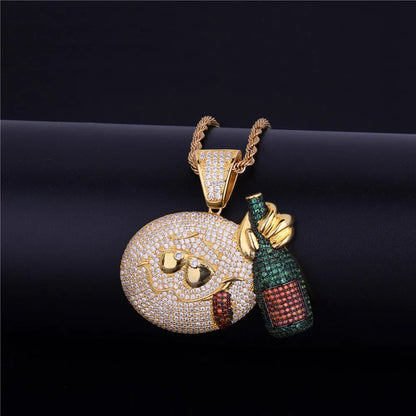 Bling "Wasted" Pendant