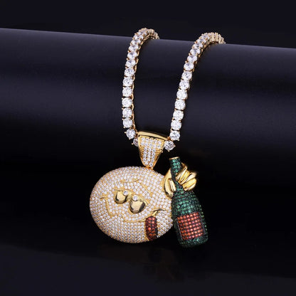 Bling "Wasted" Pendant