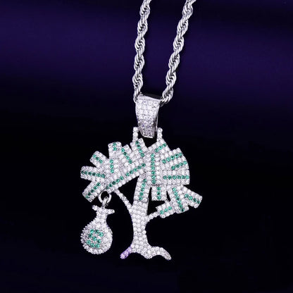 Bling "Money Tree" Pendant