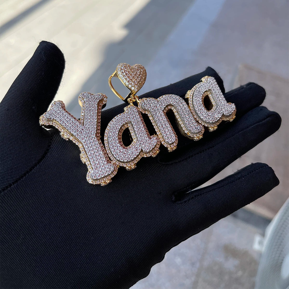 Bling "Love" Custom Pendant II