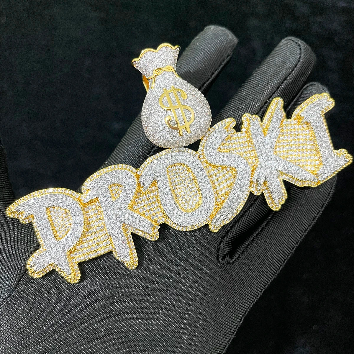 Bling "Money Bag" Custom Pendant IV
