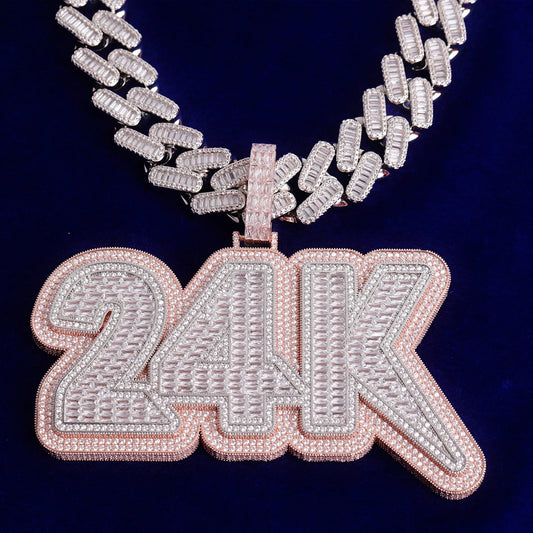 Bling "24k" Custom Pendant
