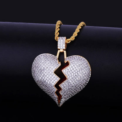 Bling "Broken Heart" Pendant II