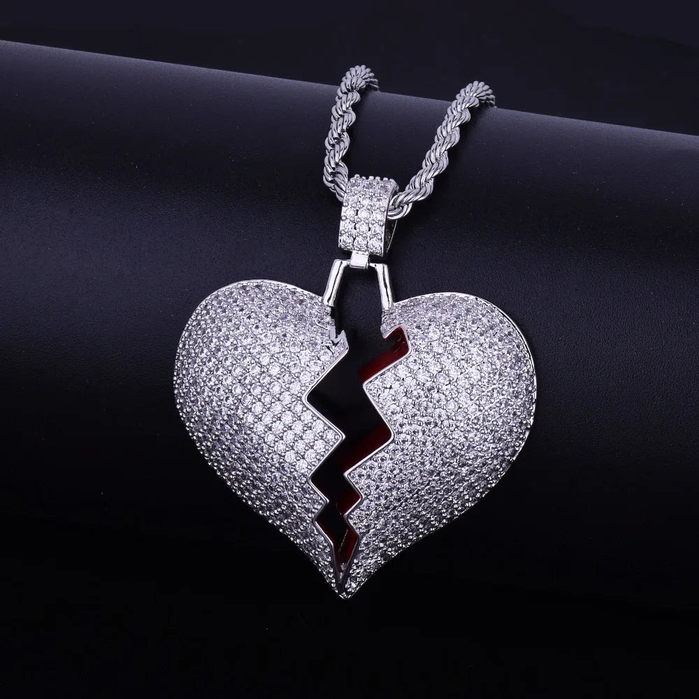 Bling "Broken Heart" Pendant II