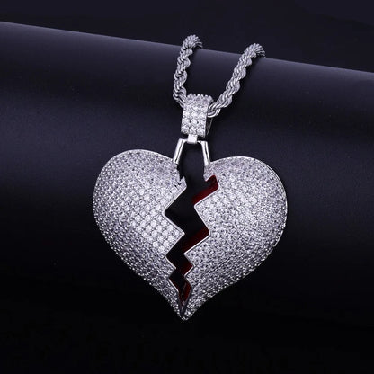Bling "Broken Heart" Pendant II