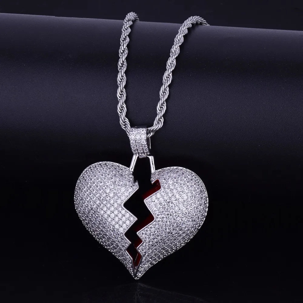 Bling "Broken Heart" Pendant II