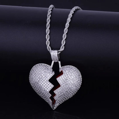 Bling "Broken Heart" Pendant II