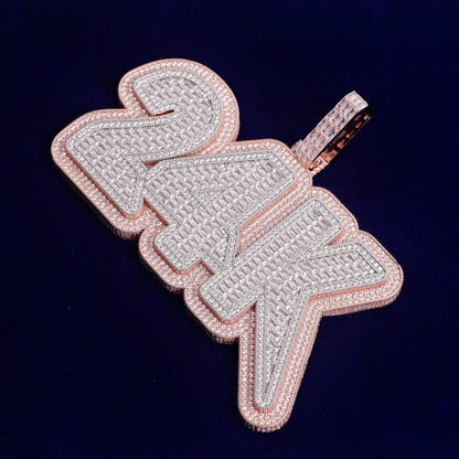 Bling "24k" Custom Pendant