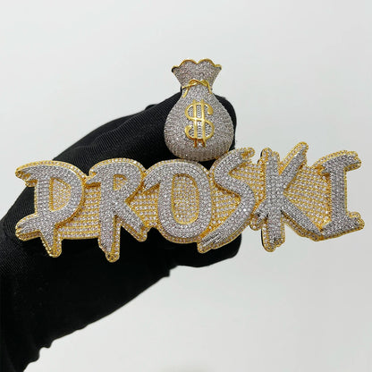 Bling "Money Bag" Custom Pendant IV
