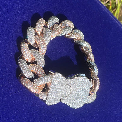 Bling "Locket Clasp" Cuban Bracelet