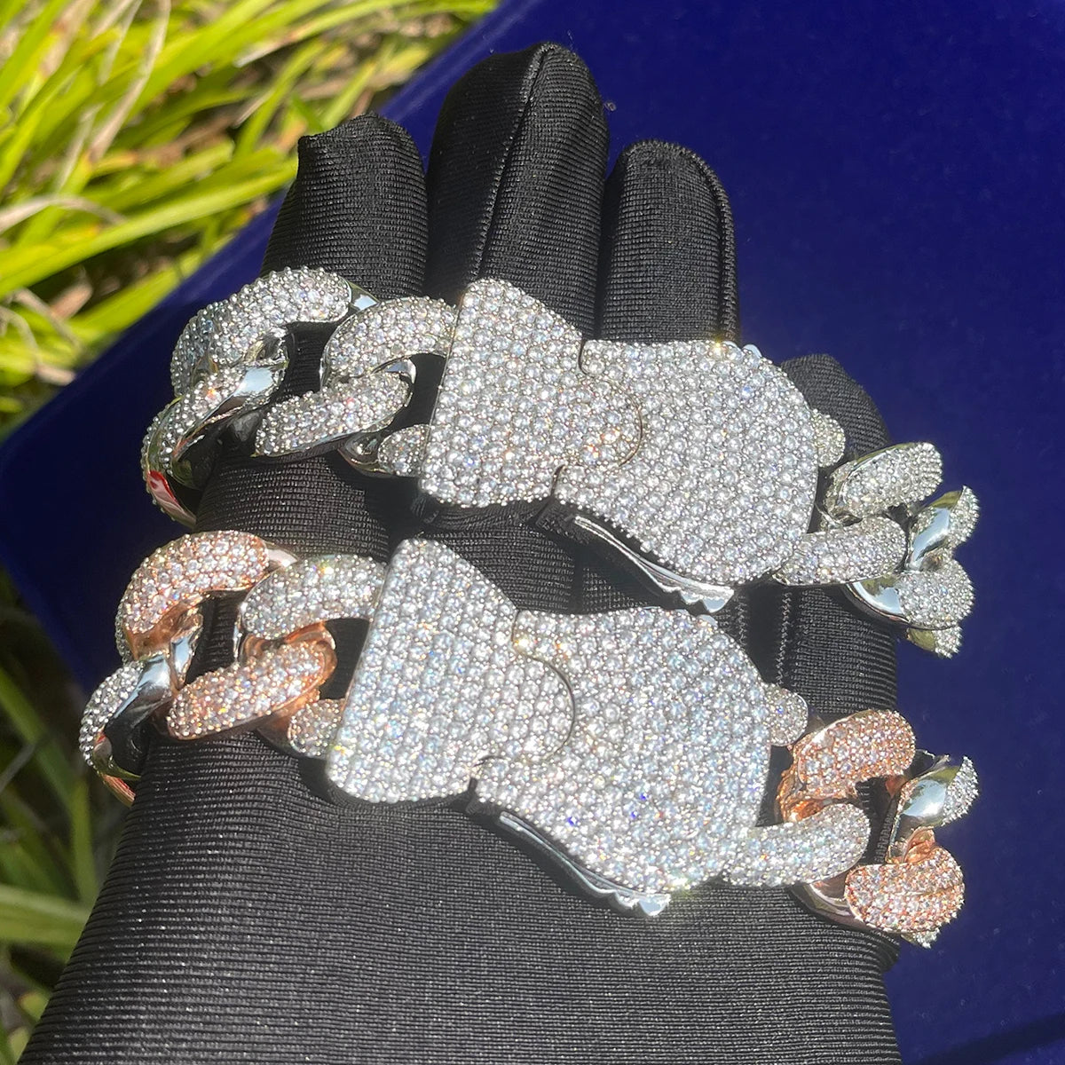 Bling "Locket Clasp" Cuban Bracelet