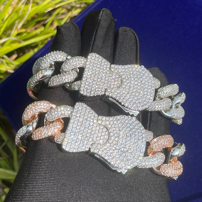 Bling "Locket Clasp" Cuban Bracelet