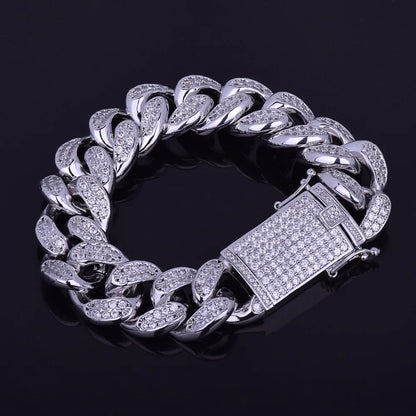 Bling "Miami" Cuban Bracelet 22mm