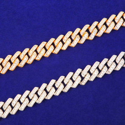 Bling "Cuban" Baguette Bracelet 11mm