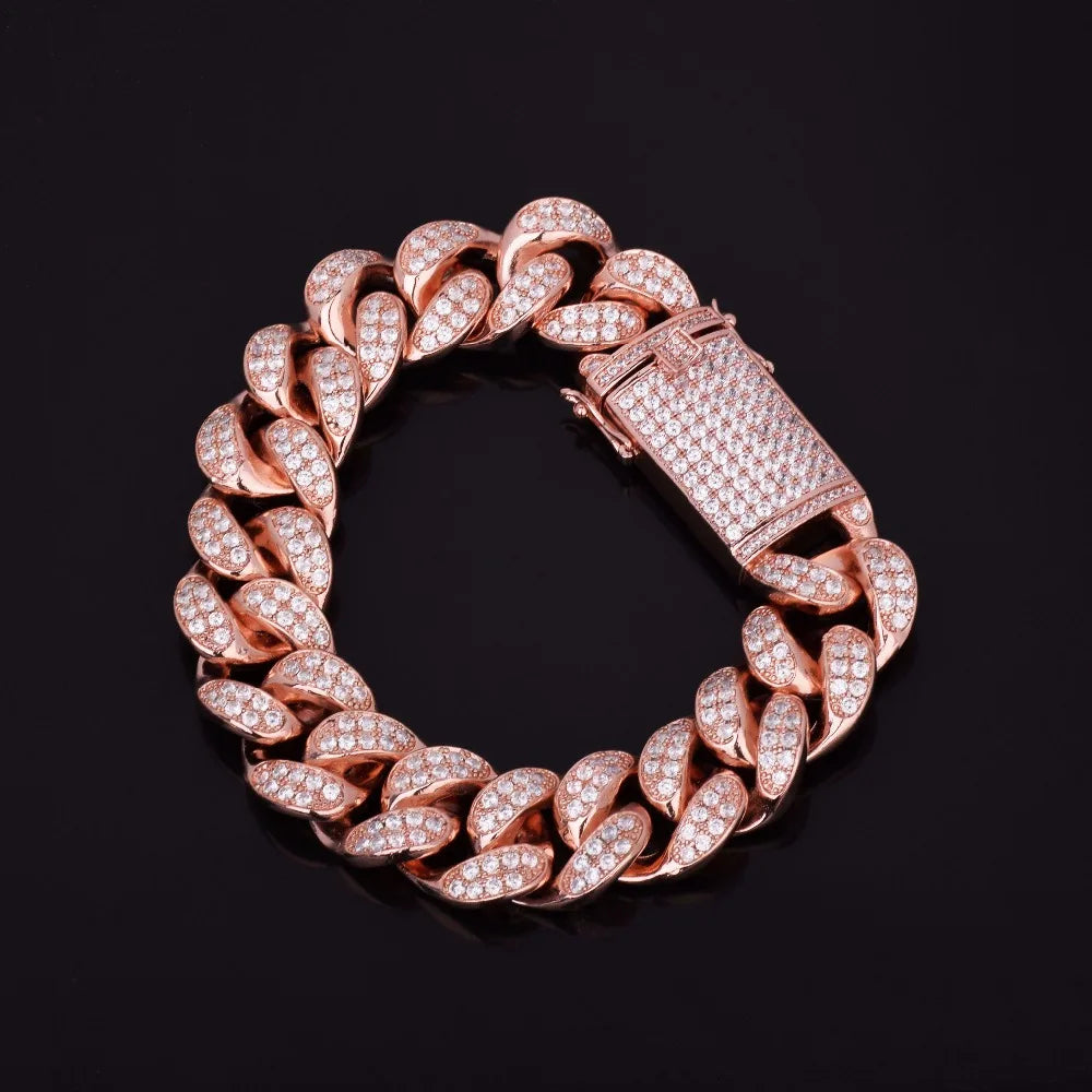 Bling "Miami" Cuban Bracelet 22mm