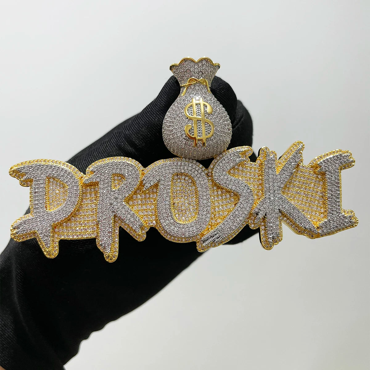 Bling "Money Bag" Custom Pendant IV