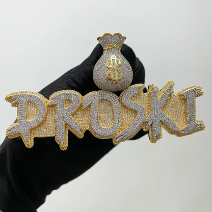 Bling "Money Bag" Custom Pendant IV