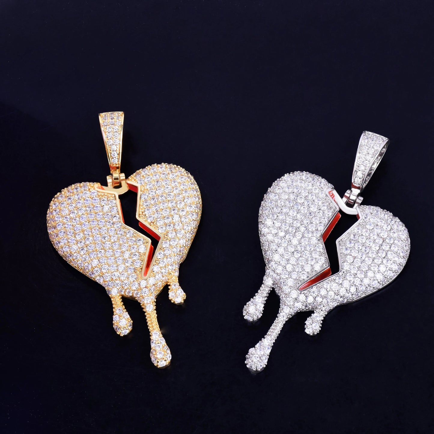 Bling "Broken Heart" Pendant III