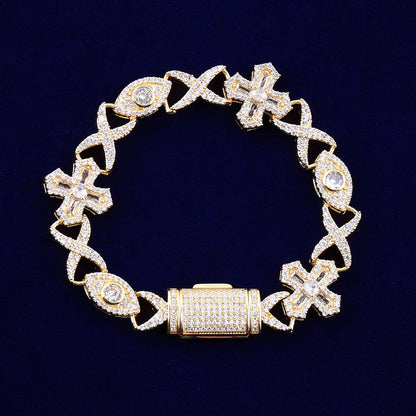 Bling "3rd Eye" Infinity Link Bracelet II
