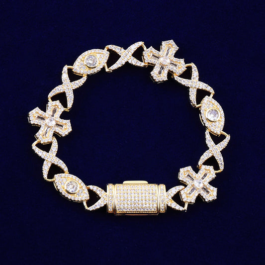 Bling "3rd Eye" Infinity Link Bracelet II