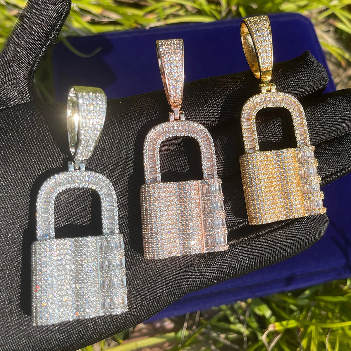 Bling "Lock" Pendant II